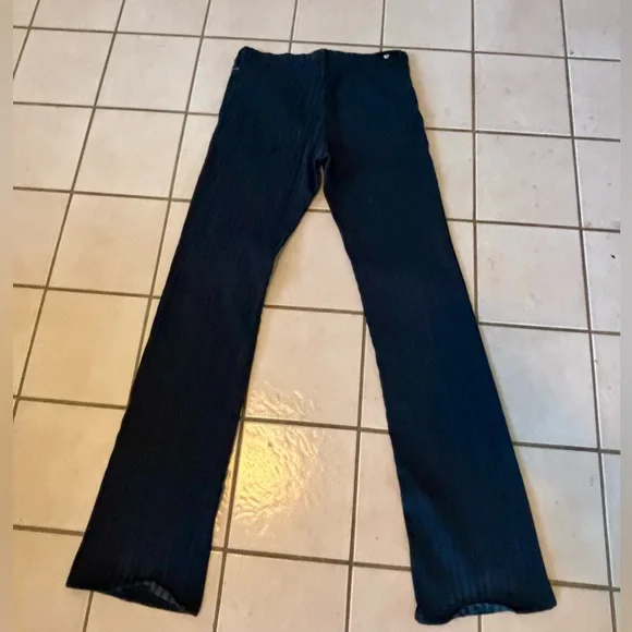 Versace Jeans Couture Mens 30×32 Navy Blue Striped Cotton Canvas Zipper - Italy - Picture 3 of 5